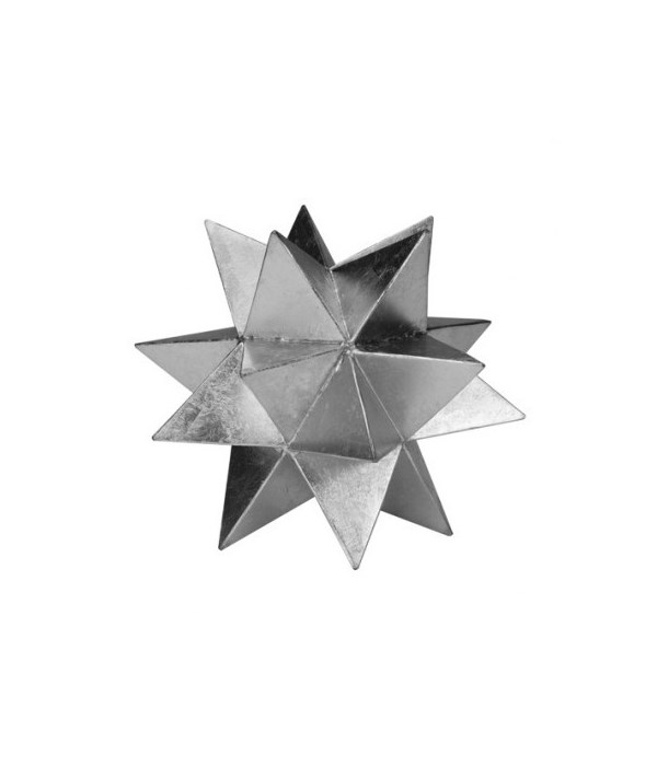 Large Moroccan Style Star, Silver Leaf
